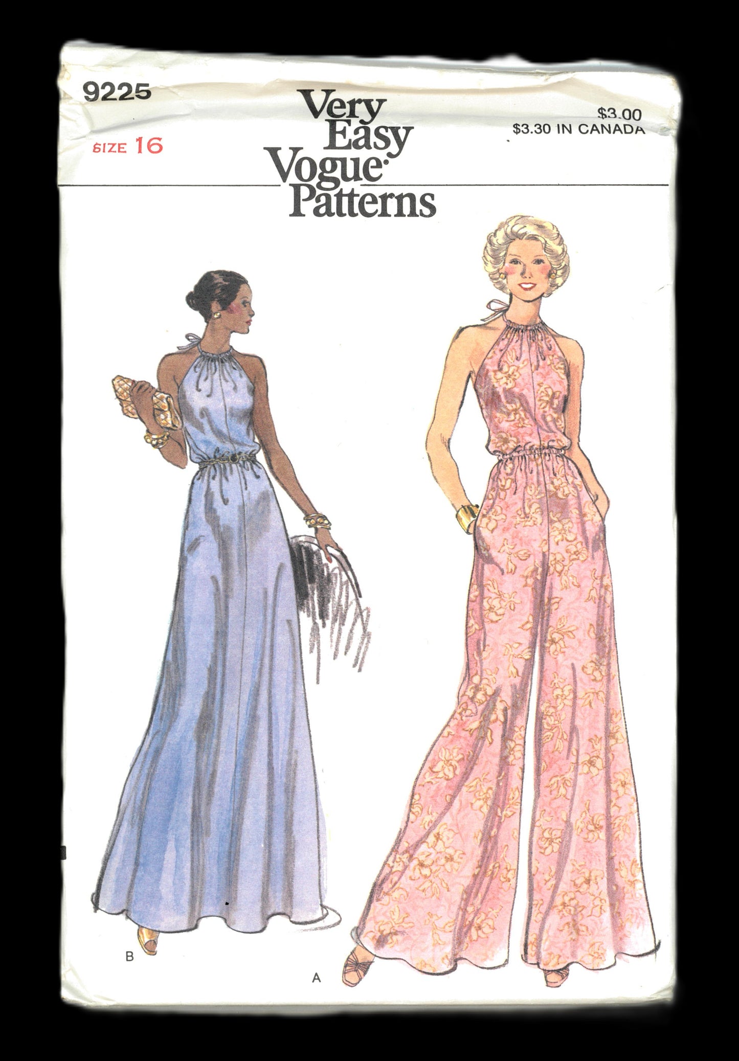 Vogue 9225 Misses Dress or Pantdress Sewing Pattern UNCUT Size 6 or Size 16